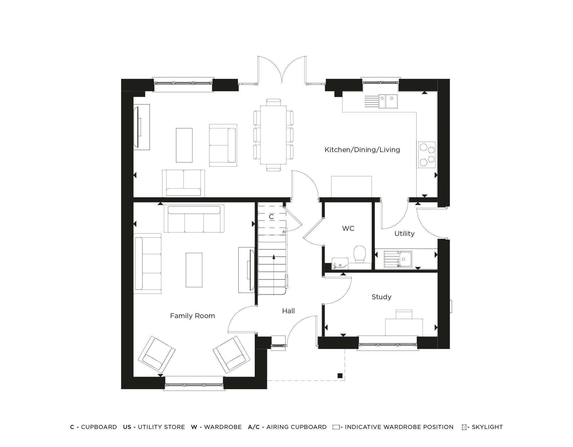 The Bluebell, Number 110 Floorplan